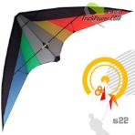 1.8m S22 Black Head Rainbow Stunt Kite [HUazheng][Loud]